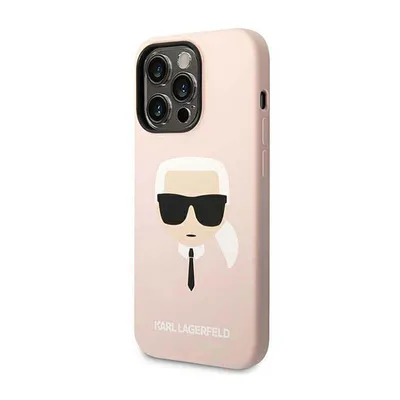 Image de Karl Lagerfeld Klhcp14Xslkhlp Iphone 14 Pro Max 6,7 Hardcase Różowy/Pink Silicone Karl`s Head