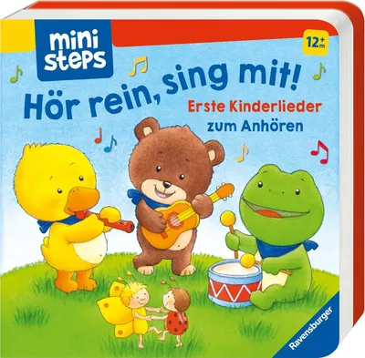 Produktbild von ministeps: Hör rein, sing mit! Erste Kinderlieder, Soundbuch ab 1 Jahr