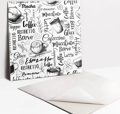 Produktbild von Fliesenaufkleber Set für Bad und Küche - 9 Fliesen Selbstklebend PVC - 30 x 30 - Kaffeethema