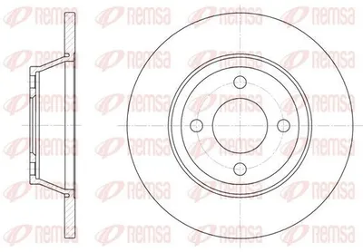 Produktbild von 2x REMSA Bremsscheibe 6287.00 vorne für AUDI 80 Limousine (8C2 B4) 280mm 56 2mm
