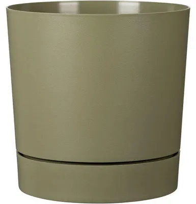 Produktbild von Blumentopf mit Wasserreservoir GARDEN ID Plano, Ø 29 cm, 14 L, H 29 cm, Moosgrün
