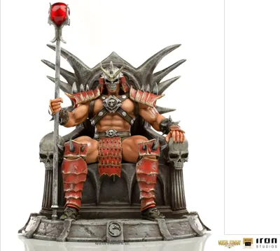 Zdjęcie produktu dla Iron Studios Mortal Kombat Shao Khan Deluxe BDS Art Scale Statue 25 cm IS13437