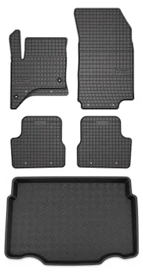 Produktbild von Gummimatten + Kofferraumwanne für Jeep Avenger(j) 2023- (unterer Ladeboden) – Schwarz, passgenau – Wielganizator SolidPRO