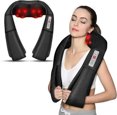 Productafbeelding van Famanu nekhermassageapparaat Shiatsu voor ontspanning - Zwart