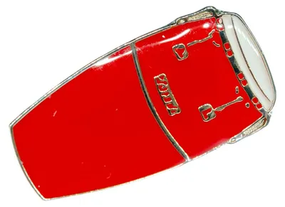 Produktbild von Trommel Conga Drum Brosche Miniblings Anstecknadel Percussion Pin Musik Rot