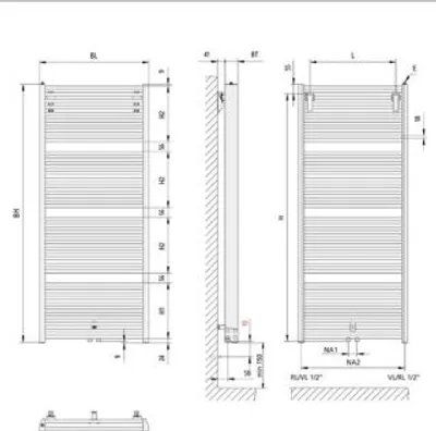 Immagine prodotto di Kermi Duett BH 1188x74x784mm