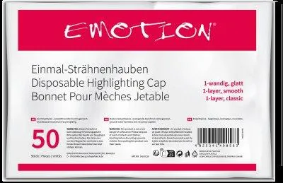 Immagine prodotto di Emotion, copricapo monouso per capelli, confezione da 50 pezzi, liscio