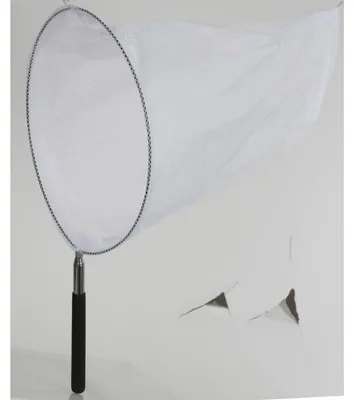 Produktbild von XXL Teleskop-Kescher Teichkescher Fischkescher Ø 30 cm – Ausziehbar von 52–129 cm – Für Pool, Teich & Planschbecken – Mit feinem Netz – 12x Stück