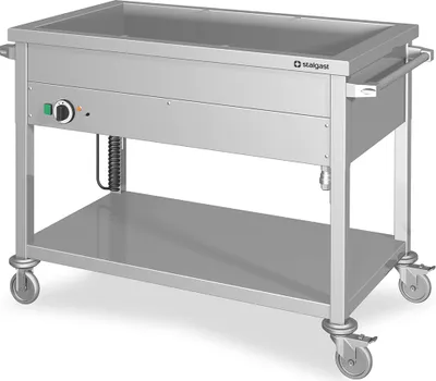 Produktbild von Bain-Marie Wagen m. Becken - f. 2x GN1-880x600