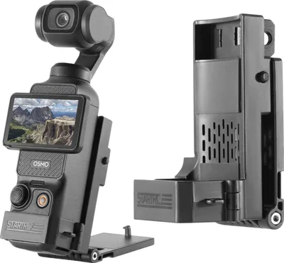 Image de Für DJI Osmo Pocket 3 Folding Magnetic Mount Base Fixed Bracket Schwarz