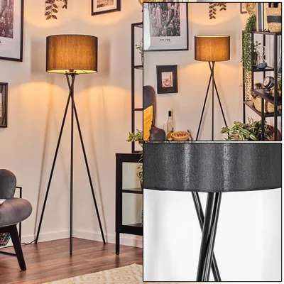 Produktbild von Tubione Stehlampe aus Metall mit Schirm aus Stoff (Ø 38 cm)
