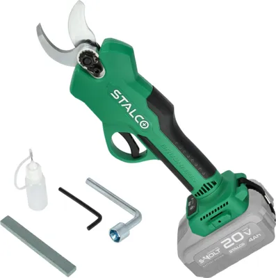 Obrázek produktu pro STALCO PSS20-30BL 20V S-VOLT 2600N 20V akumulátorové zahradní nůžky + příslušenství