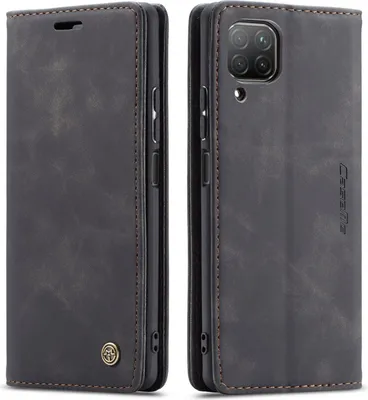 Produktbild von Huawei P40 Lite Hülle, LaimTop Retro Kunstledertasche TPU Innere, Kartenfächer, Magnetverschluss, Klapphülle mit Standfunktion Schutzhülle für Huawei P40 Lite Schwarz