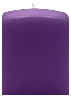Produktbild von Quader Kerzen Violett 8 x Ø 6/6 cm, 4 Stück