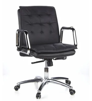 Produktbild von hjh OFFICE Profi Chefsessel VILLA 10 Ergonomischer Bürostuhl mit Armlehnen Leder Drehstuhl für Büro, Zuhause