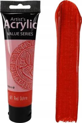 Produktbild von Künstler-Braun-Acrylfarbe Phoenix 681 Ockerrot 100ml