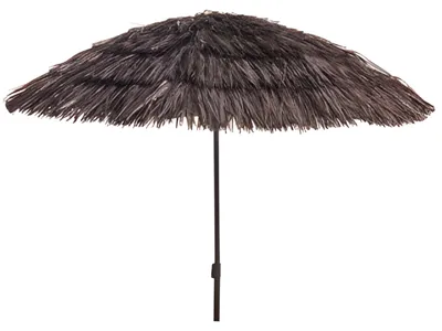 Produktbild von Pro Beach Beach Sonnenschirm Hawaii - D170 cm - dunkelbraun - kipp- und faltbar - verstellbar