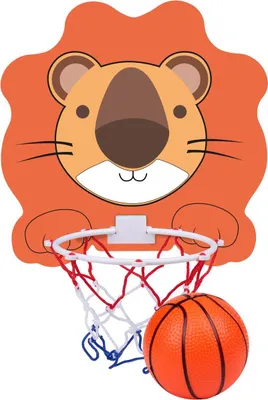 Produktbild von Basketball-Backboard 40x30cm mit Löwe Ball