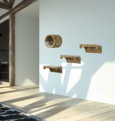 Produktbild von animal-design Katzen Kletterwand REKA 4-teilig Kletterpark