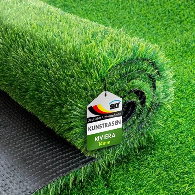 Immagine prodotto di Erba sintetica - 14 mm - 100 x 200 cm - Tappeto per esterni - Resistente ai raggi UV