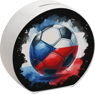 Produktbild von Fußball Tschechien Flagge Spardose