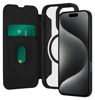 Produktbild von Puro Book Mag Case iPhone 16 Pro Max schwarz