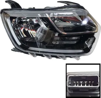 Immagine prodotto di Faro destro Dacia Duster 2018-2021, regolazione manuale | 260101133R, LED (luci diurne + luci di posizione)