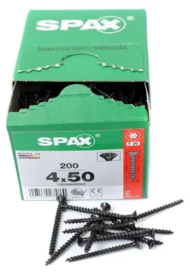 Obrázek produktu pro SPAX BLAX, Šroub, Ocel, Dřevo, Plochý, Obecné, Zápustná hlava