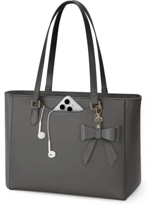Productafbeelding van Dameshandtas, grote shopper, waterdicht, Polyurethanleer, grijs, 35x13,5x28 cm