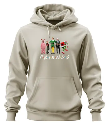 Obrázok produktu pre Friends Christmas Movies Grinch Buddy the Christmas Elf - Christmas Xmas Uni mikina s kapucňou, Nature, M