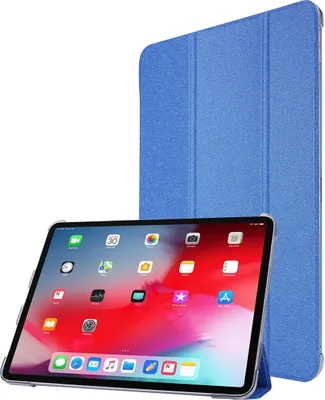 Produktbild von Tablethülle für Apple iPad Pro 12.9 (2021) Schutztasche Wallet Cover 360 Case Etuis Blau