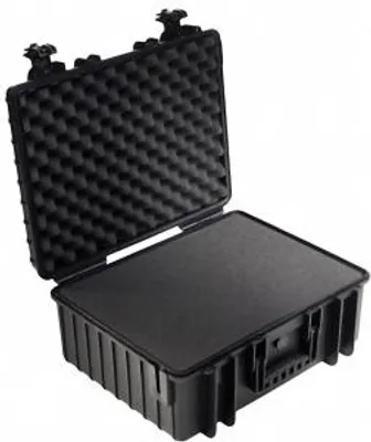 Produktbild von B&W Outdoor Case Type 6700 schwarz mit Schaumstoffeinsatz