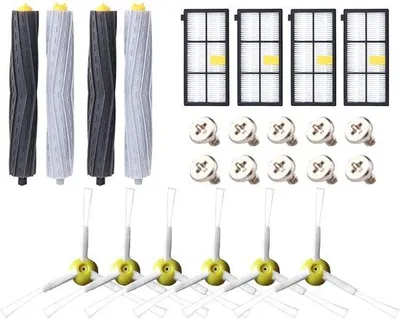 Produktbild von Accessoires für Staubsauger: Filter, Seitenbürsten und Kopfbürsten-Set (24 Stück)