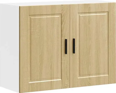 Image de vidaXL Armoire suspendue de cuisine Porto Chêne Sonoma Matériau dérivé du bois