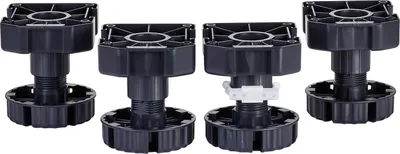 Image de lot de 4 pieds de socle réglables 90 mm