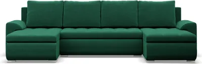 Produktbild von U-Sofa mit Schlaffunktion Foresta, 2 Chaiselongues, Dunkelblau
