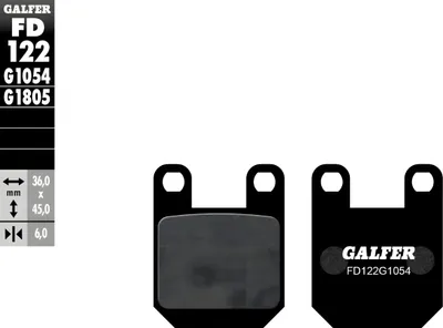 Image de Plaquettes de frein Galfer Semi-Metal