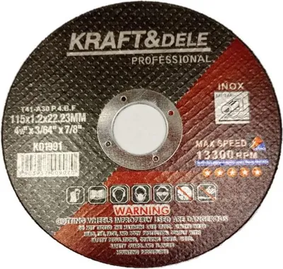 Image de Kraft&Dele KD1991 meule pour acier inoxydable 115x1,2x22,23mm