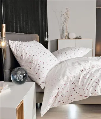 Produktbild von Janine Design Biber-Bettwäsche-Garnitur DAVOS 6483 Farbe beere Größe 135x200+80x80