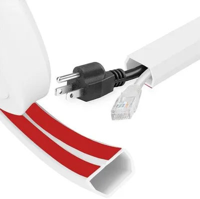 Produktbild von Famanu Kabelkanal Selbstklebend 6 m - Kabelschutz für den Boden - Flexibel für 2-4 Kabel