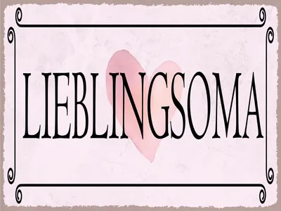 Produktbild von vianmo Blechschild 30x40 cm Lieblingsoma Herz Geschenk
