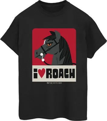Produktbild von Netflix - "The Witcher I Heart Roach" T-Shirt für Damen BI46854 (S) (Schwarz)