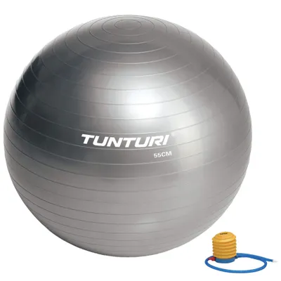 Obrázek produktu pro Gymnastický míč Tunturi - 55 cm - stříbrný
