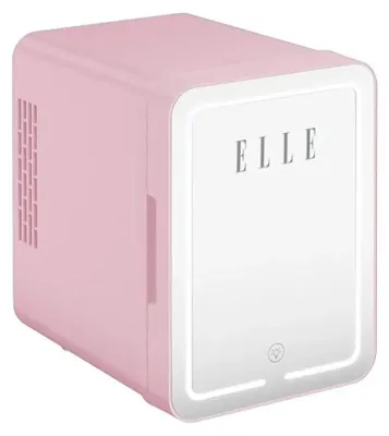 Zdjęcie produktu dla Mini lodówka z lusterkiem LED ELLE 4L fioletowa