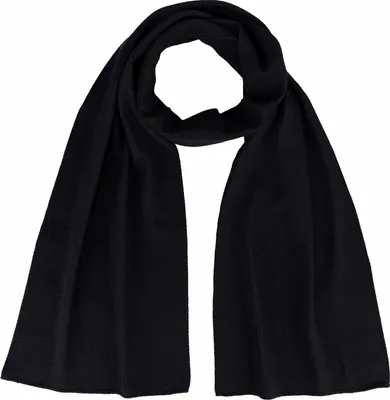 Produktbild von modAS Uni Schal Feinstrickschal aus 100% Wolle (Wolle) - Wollschal Damen Herren Schal aus Wolle Warm Weich in Schwarz