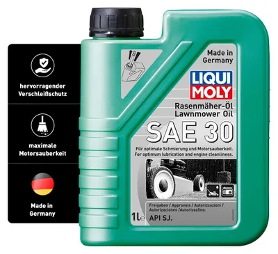 Produktbild von LIQUI MOLY Rasenmäher-Öl SAE 30, 1 L, farblos