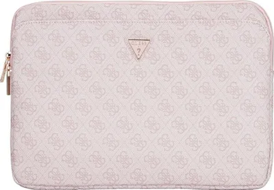 Zdjęcie produktu dla Guess 4G Zipper Pocket Triangle Logo Sleeve - Etui na notebooka 14" (różowy)