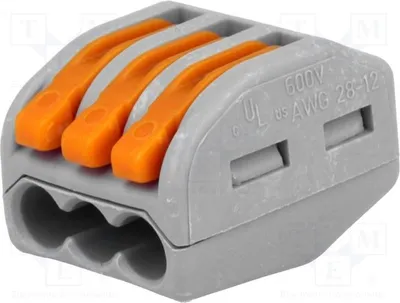 Produktbild von 2x Installation Schnellklemm 222 0,08÷2,5mm2 222-413 Schnell-Anschlüsse