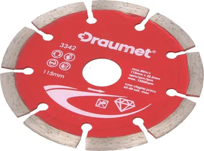 Produktbild von Diamantscheibe Ø 115 mm Diamant Trennscheibe  für Stein Beton Klinker Mauerwerk
