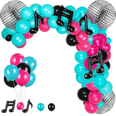 Immagine prodotto di Omgoods - Palloncini a tema musica disco per feste